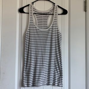 Black and White Striped Tank Top M